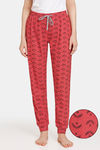 Rosaline Rural Charm Knit Cotton Pyjama - Flame Scarlet — thumbnail 1